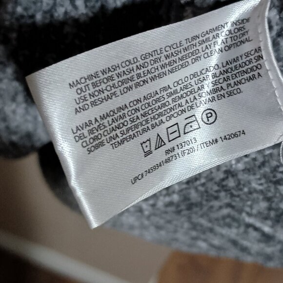 Orvis Women V-Neck Pullover Long Sleeve Sweatshirt Size Medium Soft Fleece Gray - Picture 8 of 11